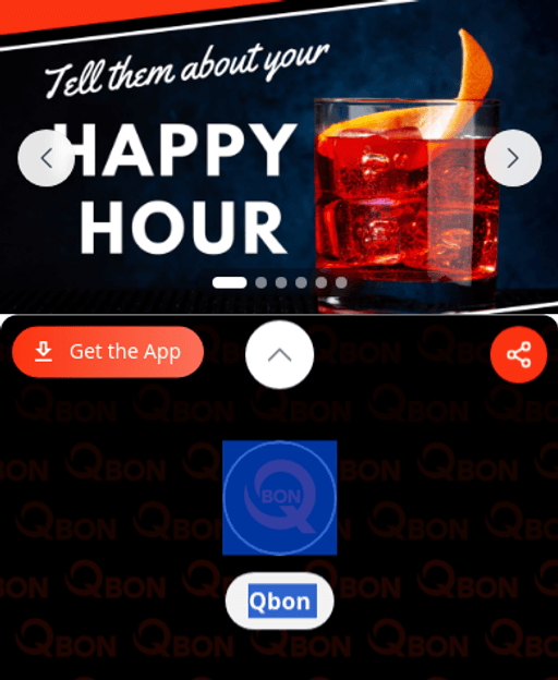 Custom links on the Qbon demo storefront